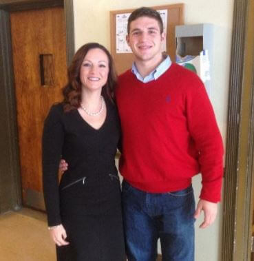 Bryce Campbell with his gorgeous mother.